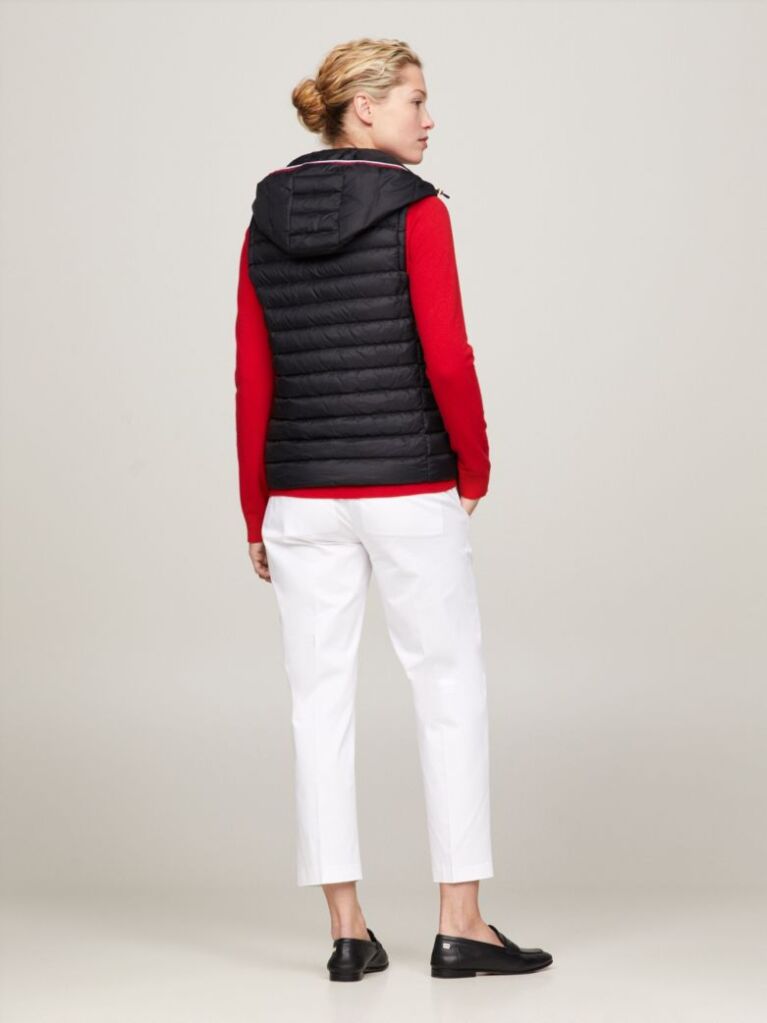 Black DOWN-FILLED QUILTED VEST  Women