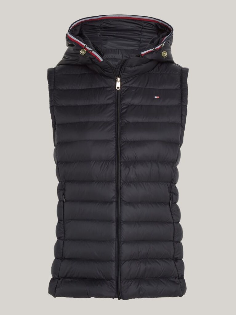 Black DOWN-FILLED QUILTED VEST  Women