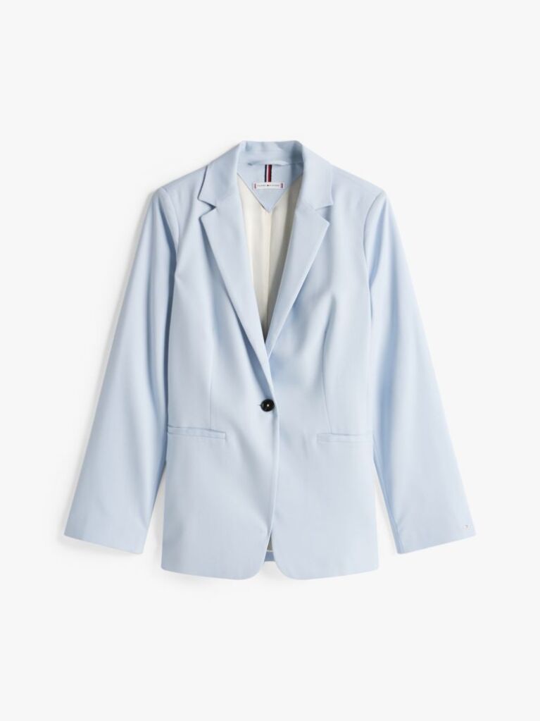 Blue Blazer TH Monogram Cu Logo Brodat  Femei