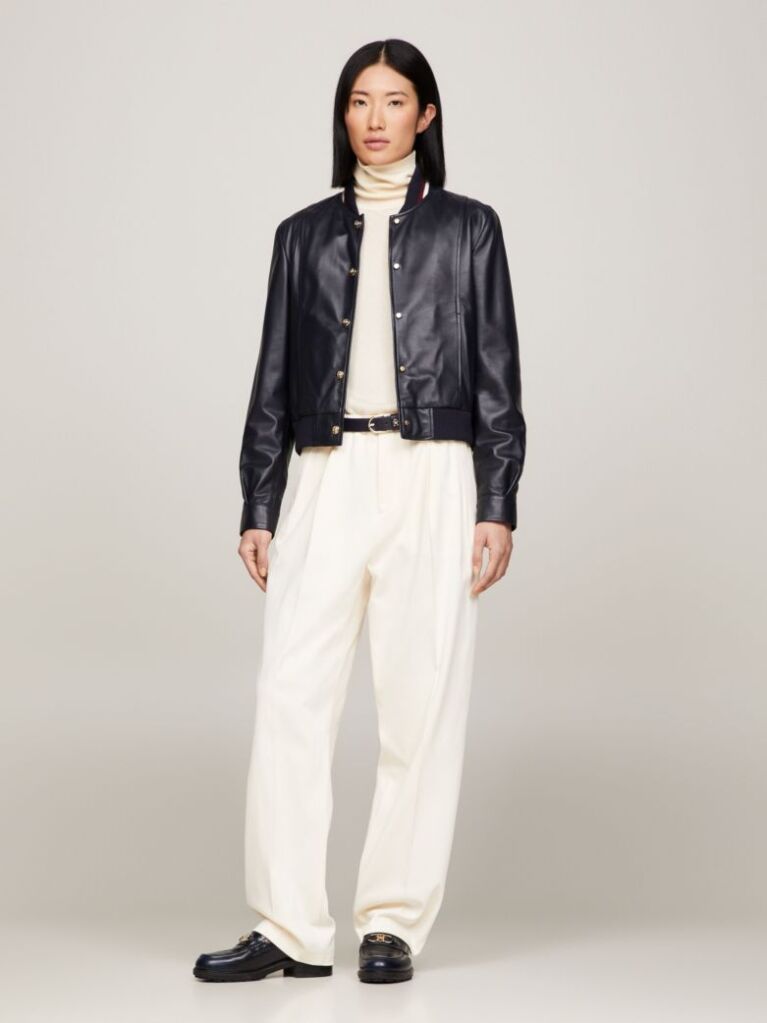 Beige Relaxed Fit Straight Leg Chinos  Women