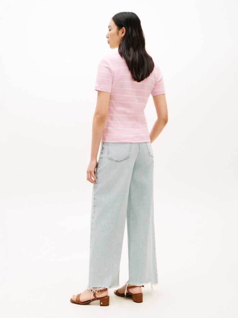 Multi Tricou Slim Fit Tricotat Cu Guler In V  Femei