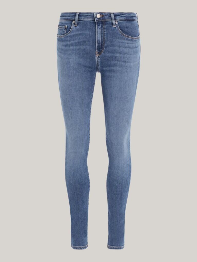 Denim Blugi Mulati Pe Corp Cu Talie Medie  Femei