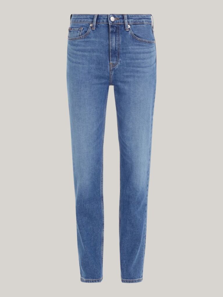 Denim Classics Melany Mid Rise Fitted Straight Jeans  Women