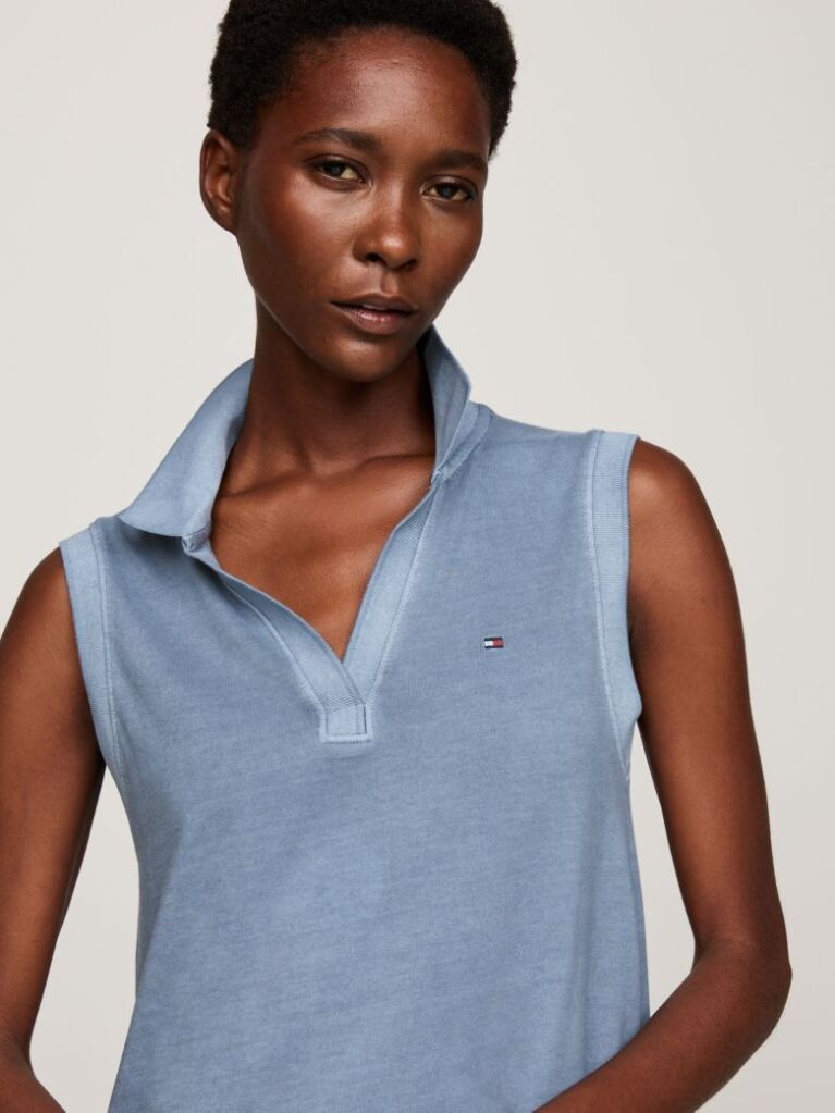 Blue Rochie Polo Fara Maneci  Femei