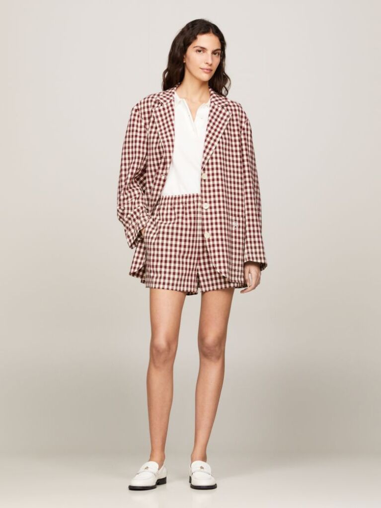 Multi Gingham Pull-On Shorts  Women