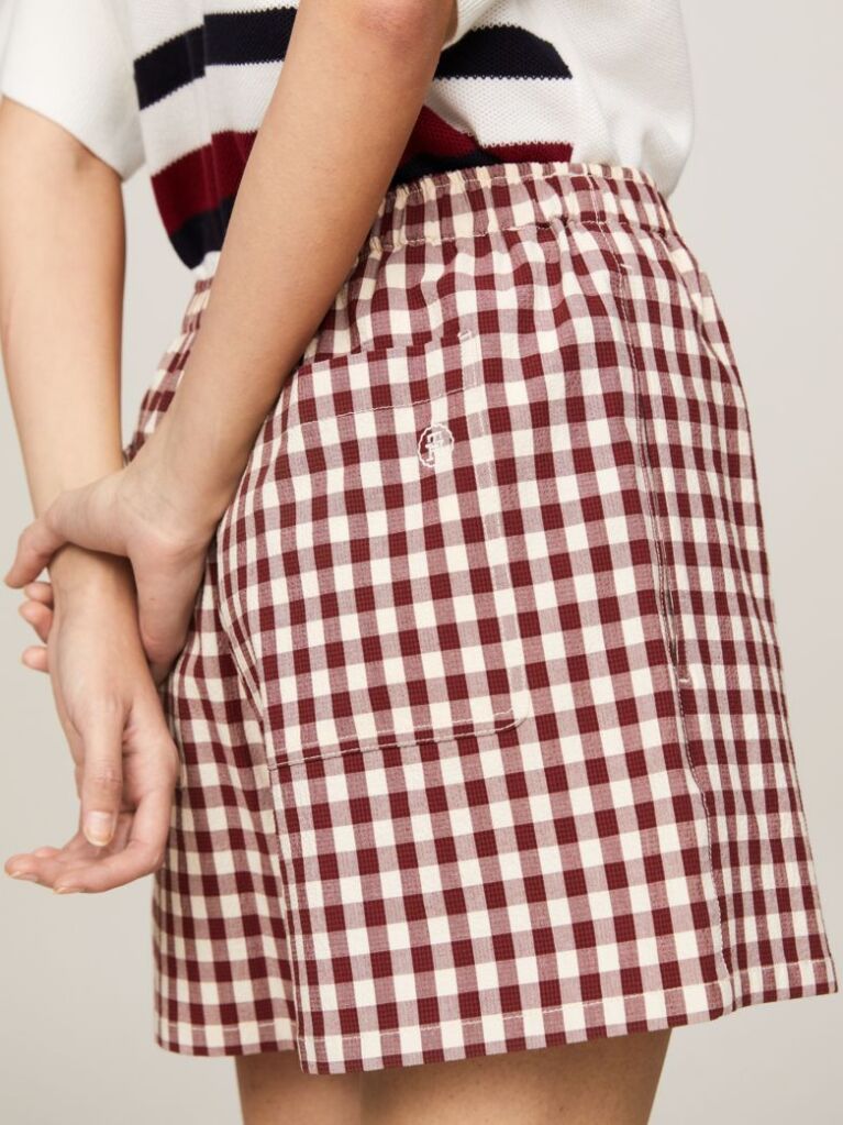 Multi Gingham Pull-On Shorts  Women