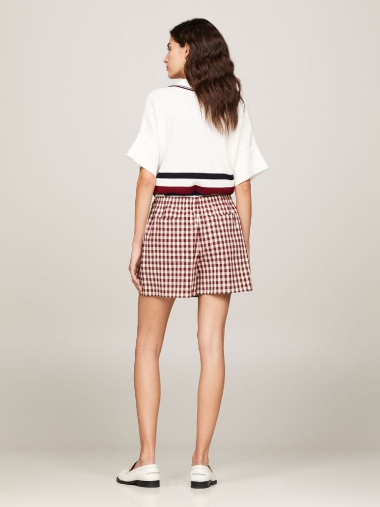 Multi Gingham Pull-On Shorts  Women