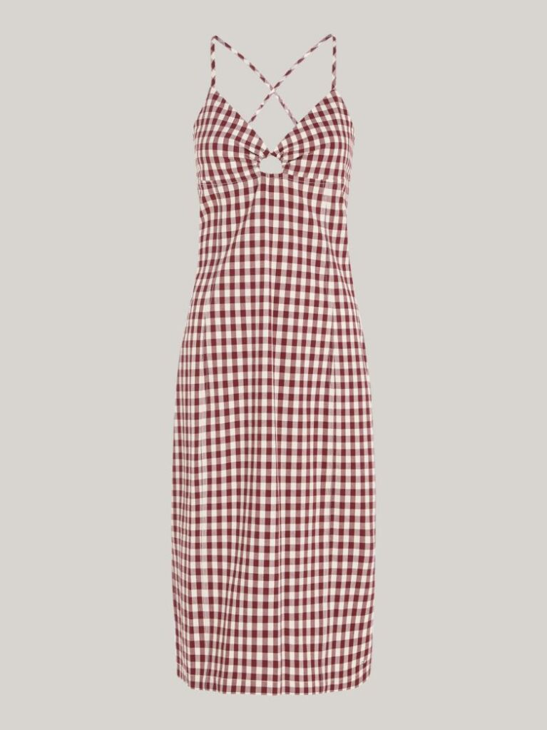 Multi Rochie Cu Bretele Gingham Bodycon  Femei