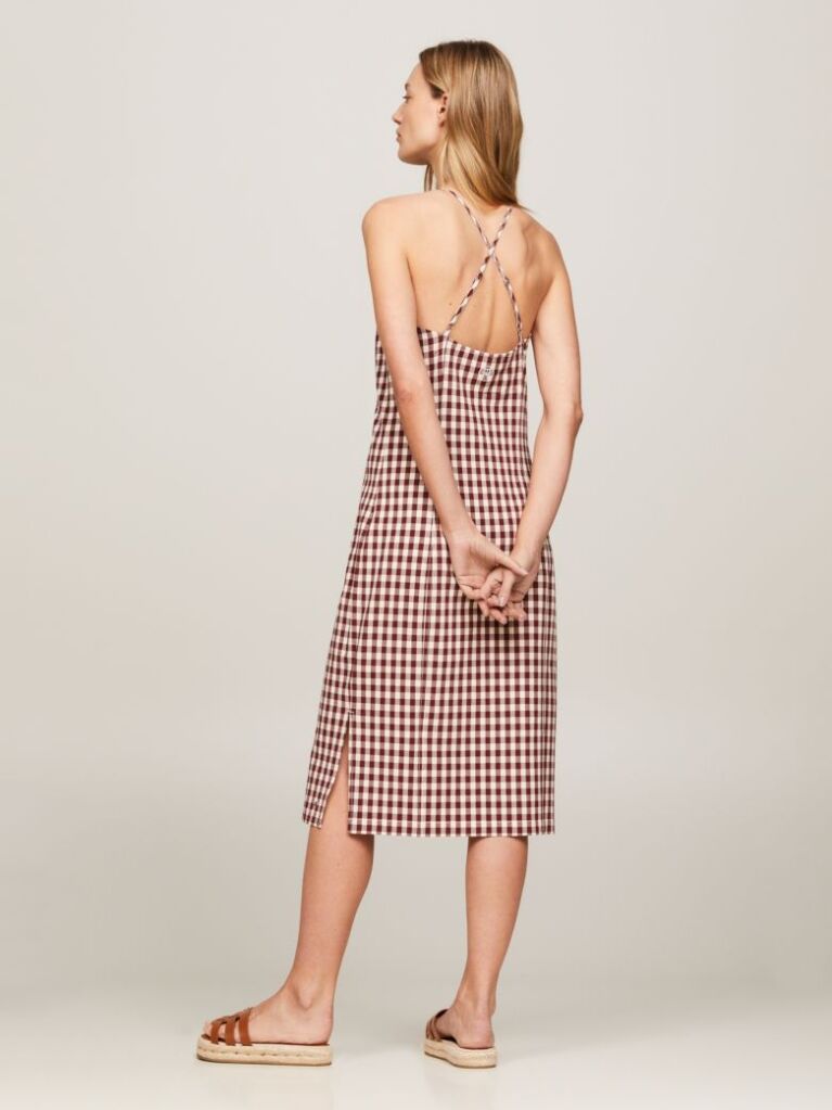 Multi Rochie Cu Bretele Gingham Bodycon  Femei