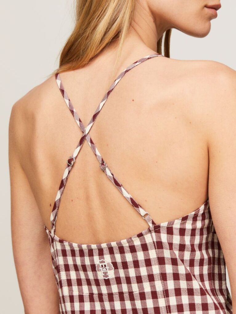 Multi Rochie Cu Bretele Gingham Bodycon  Femei