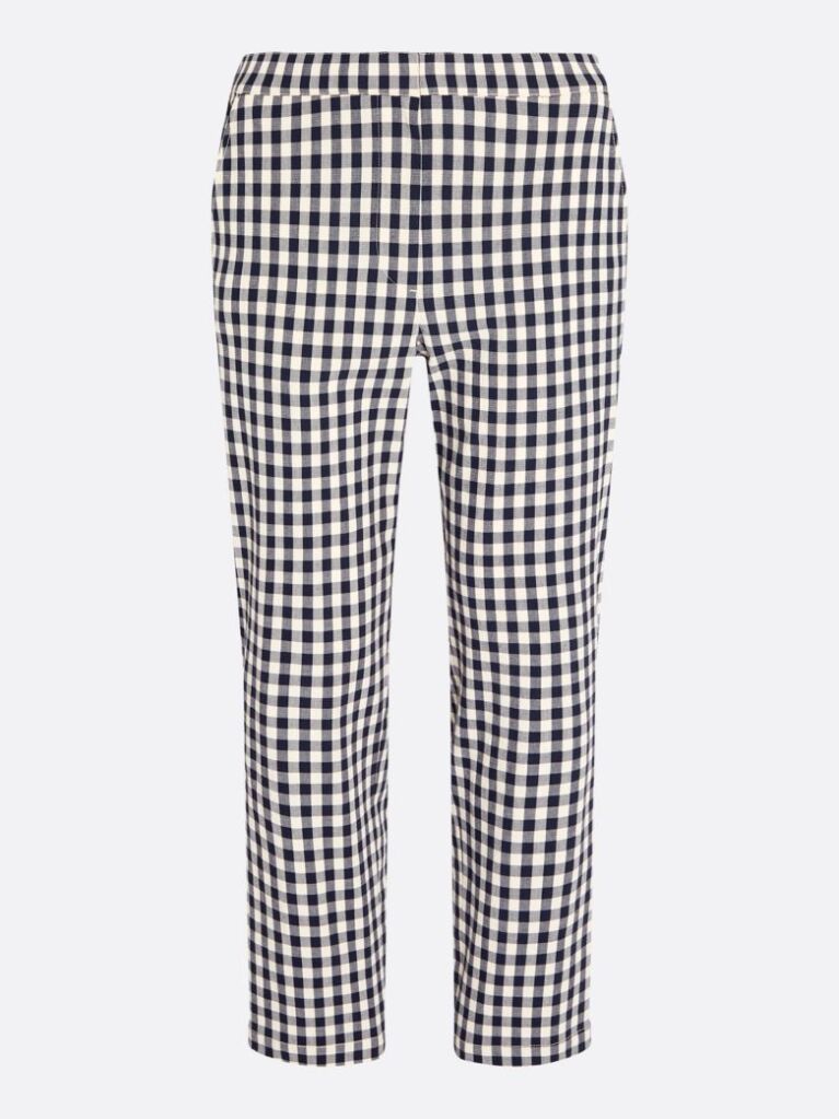 Multi Pantaloni Drepti Gingham Slim Fit  Femei