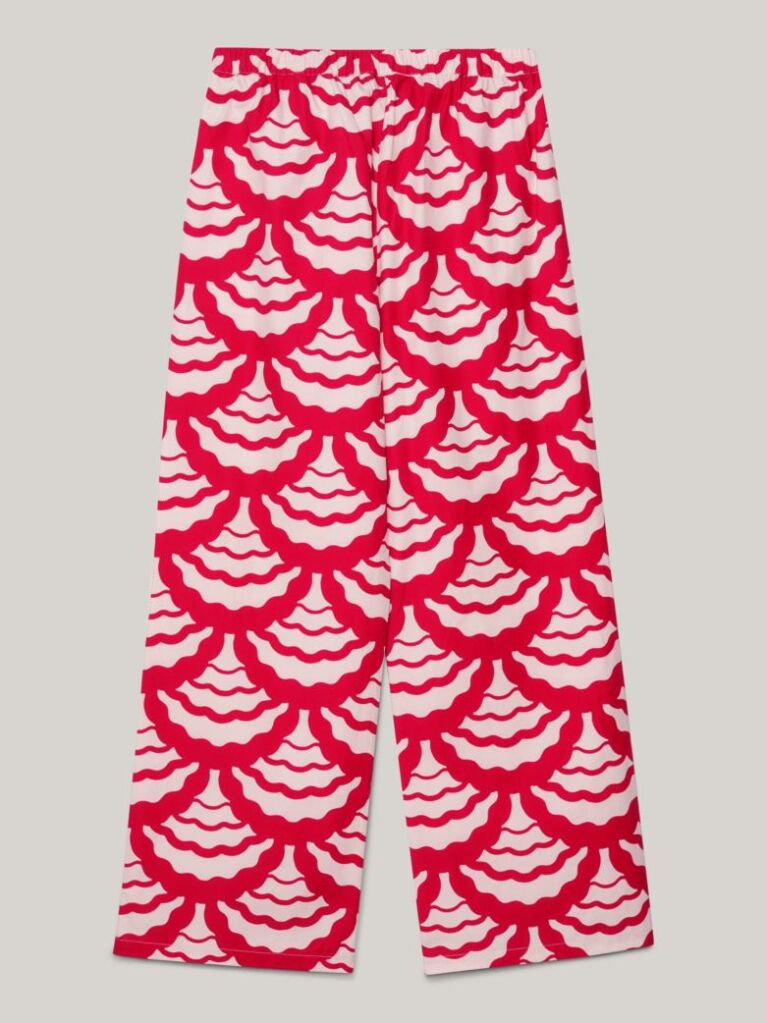 Multi Pantaloni Relaxed Evazati Cu Imprimeu  Femei