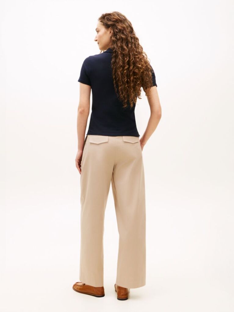 Blue 1985 Slim Pique Polo  Women