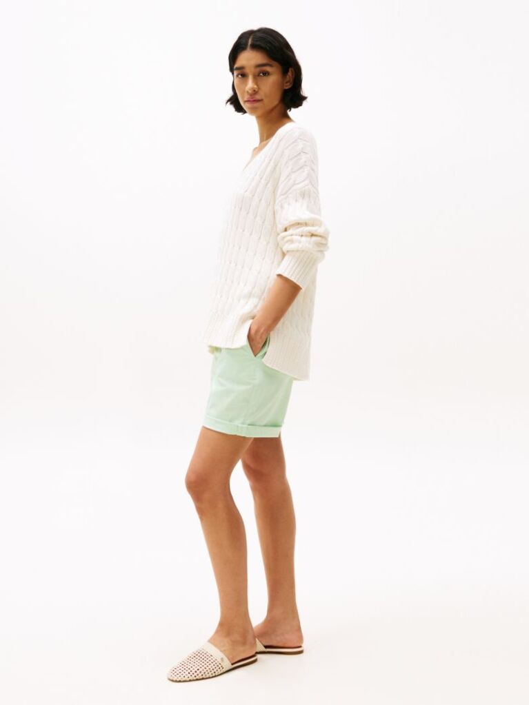 Verde Pantaloni  Scurti Chino  Femei