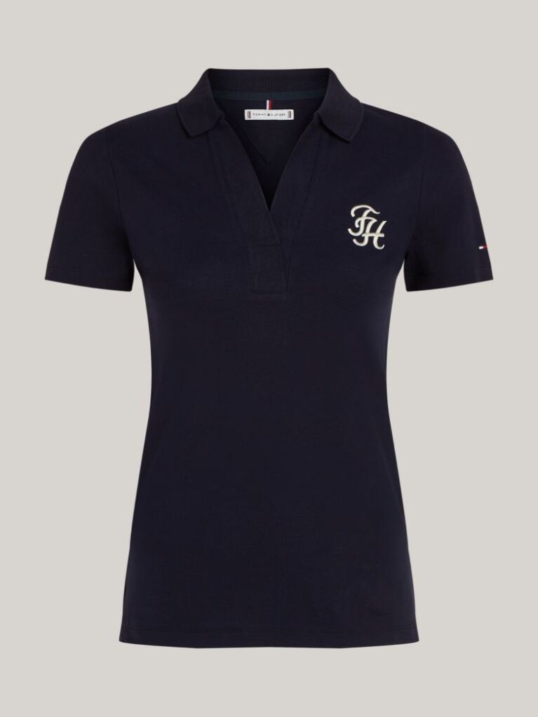 Blue Tricou Polo Slim TH  Femei