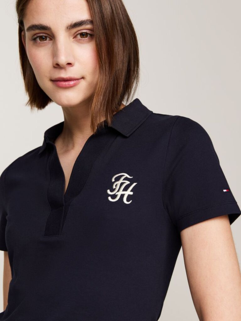 Blue Tricou Polo Slim TH  Femei