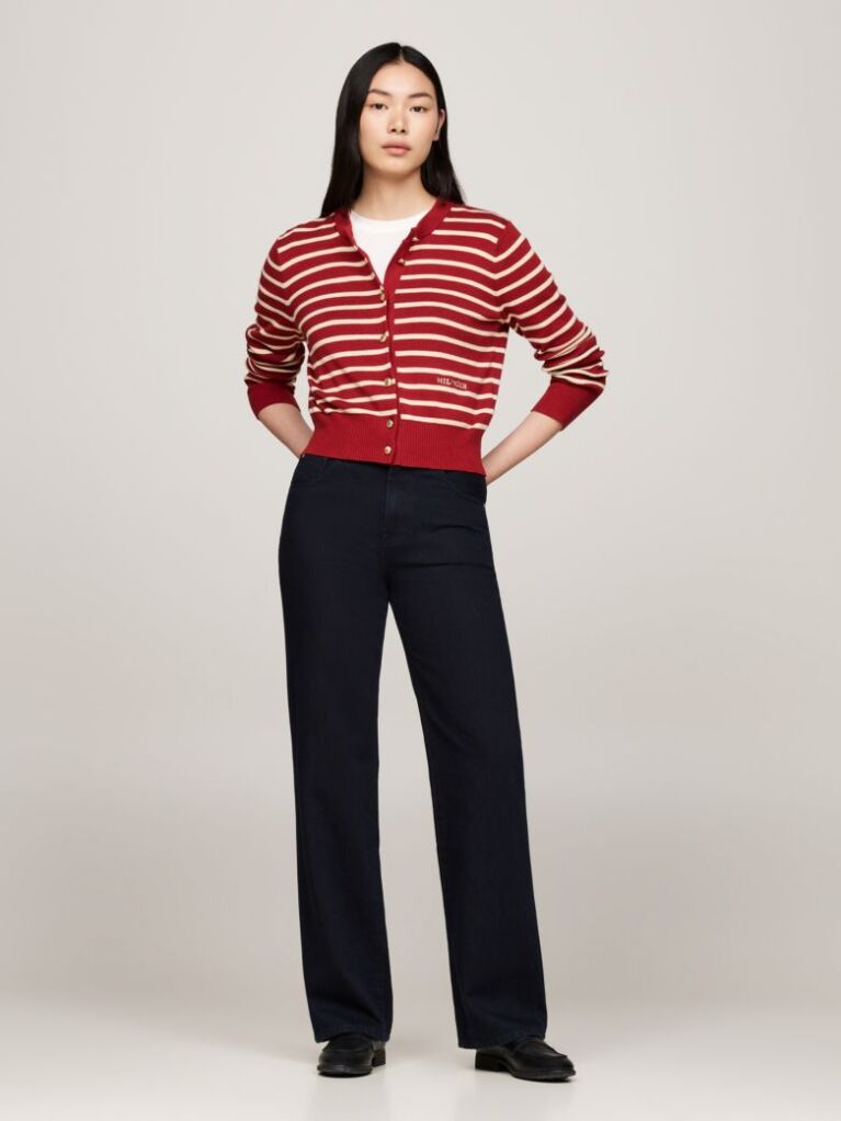 Blue High Rise Relaxed Bootcut Jeans  Women