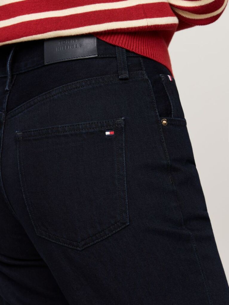 Blue High Rise Relaxed Bootcut Jeans  Women