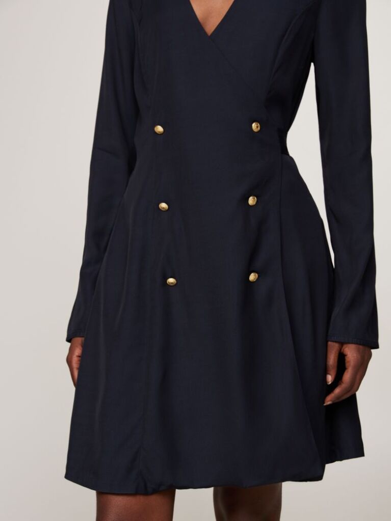 Multi Rochie Mini Cu Doua Randuri De Nasturi  Femei