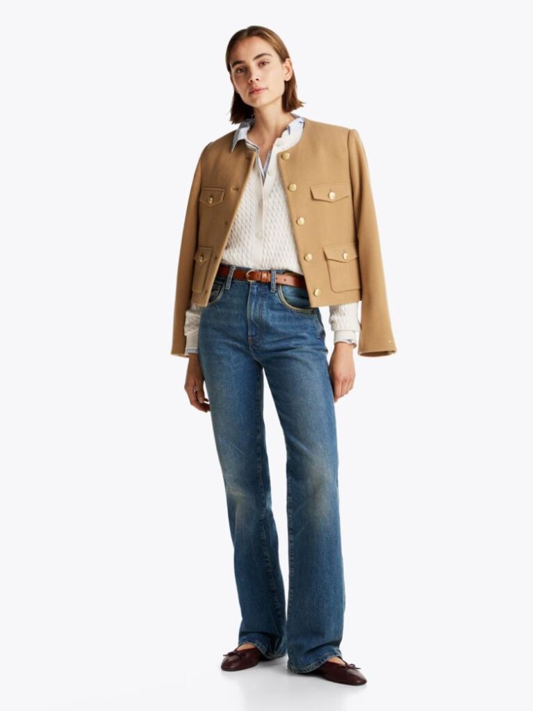 Beige Cable Knit Cardigan  Women