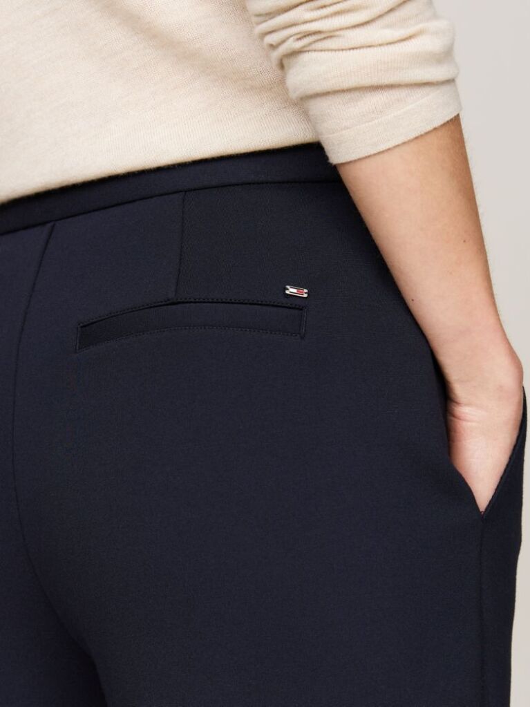 Multi Pressed Slim Straight Leg Trousers  Women