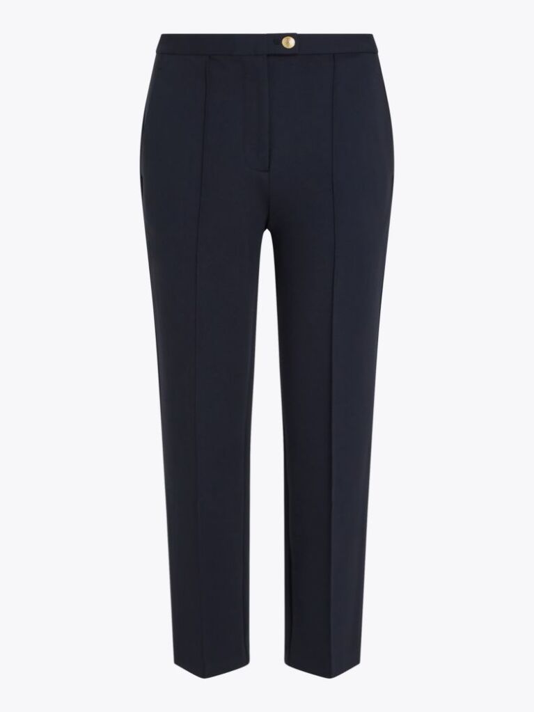 Multi Pressed Slim Straight Leg Trousers  Women