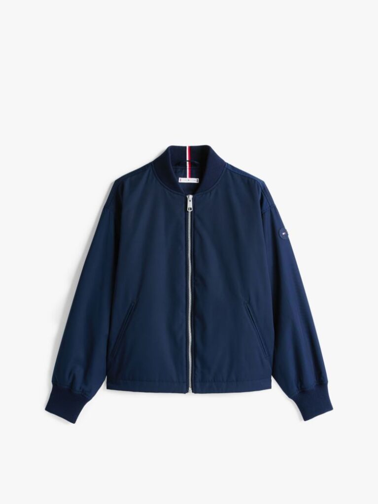 Blue Geaca Bomber Captusita Rezistenta La Apa  Femei