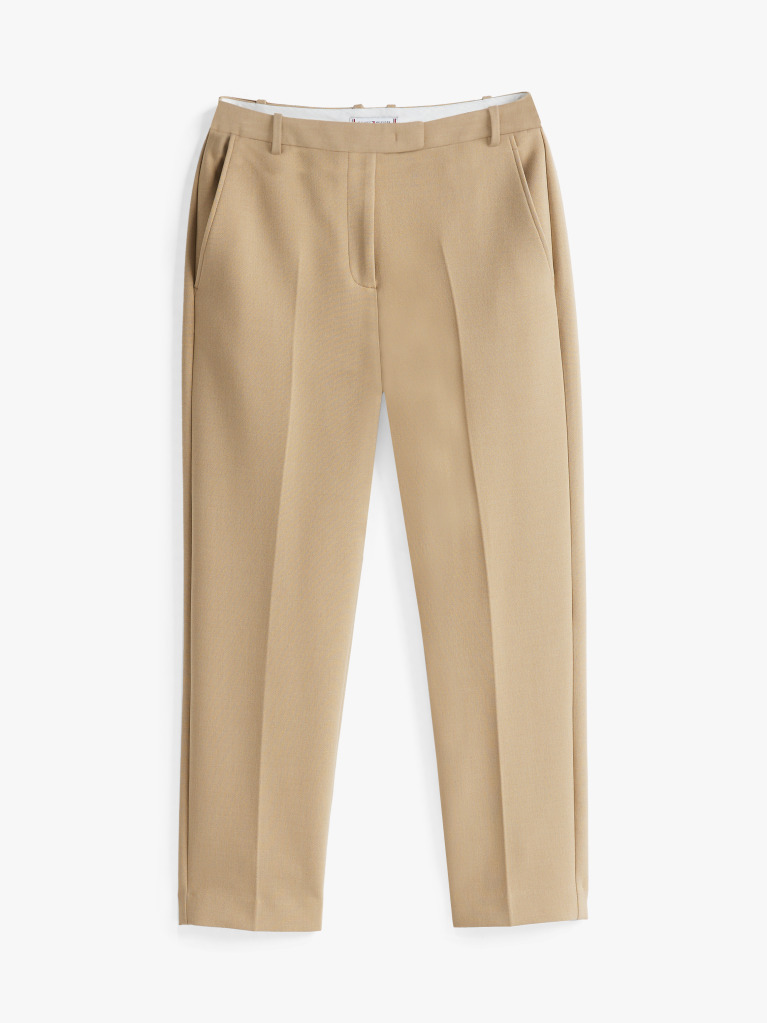 Bej Pantaloni Slim Fit Drepti  Femei