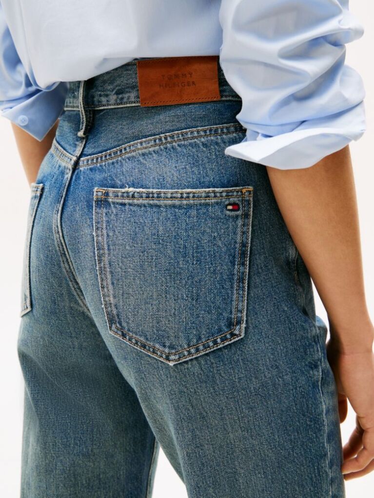 Blue Blugi Bootcut Relaxati Talie Inalta  Femei