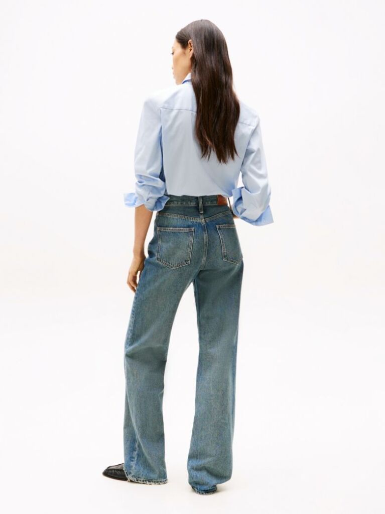 Blue Blugi Bootcut Relaxati Talie Inalta  Femei
