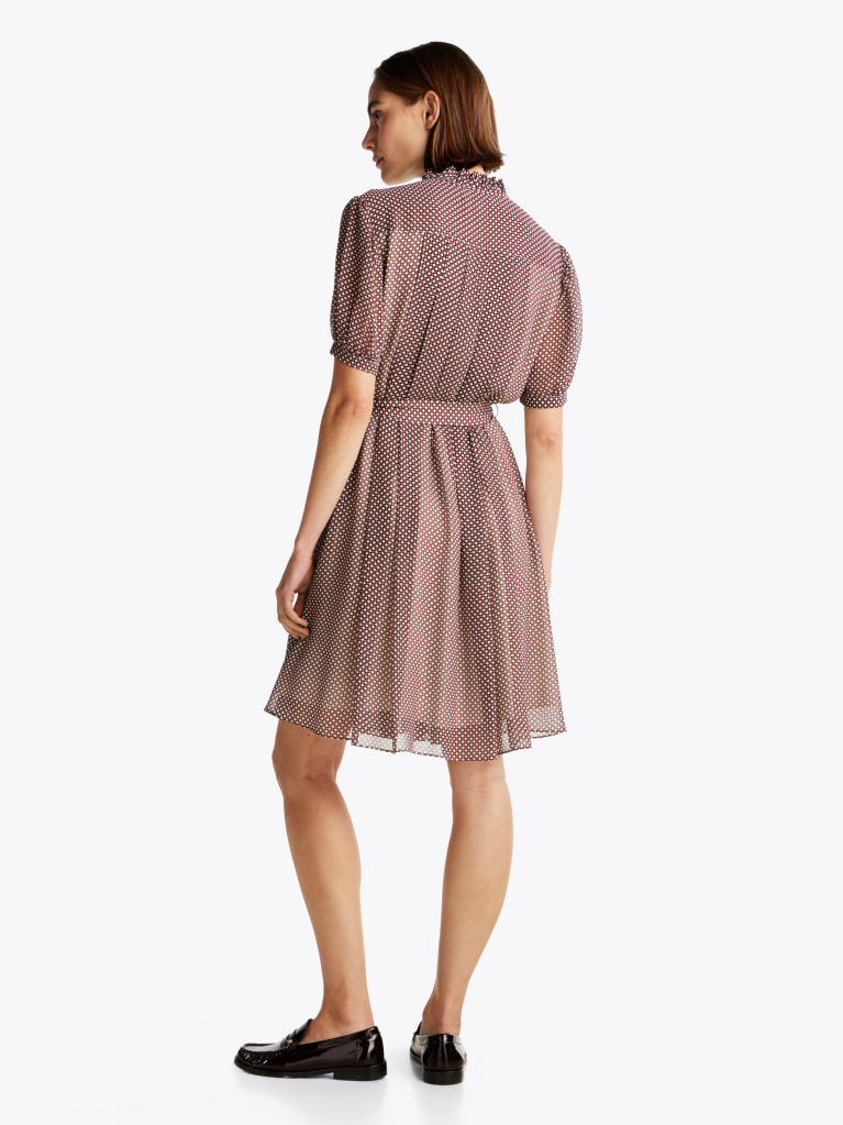 Multi Rochie Plisata Fit And Flare Cu Imprimeu  Femei