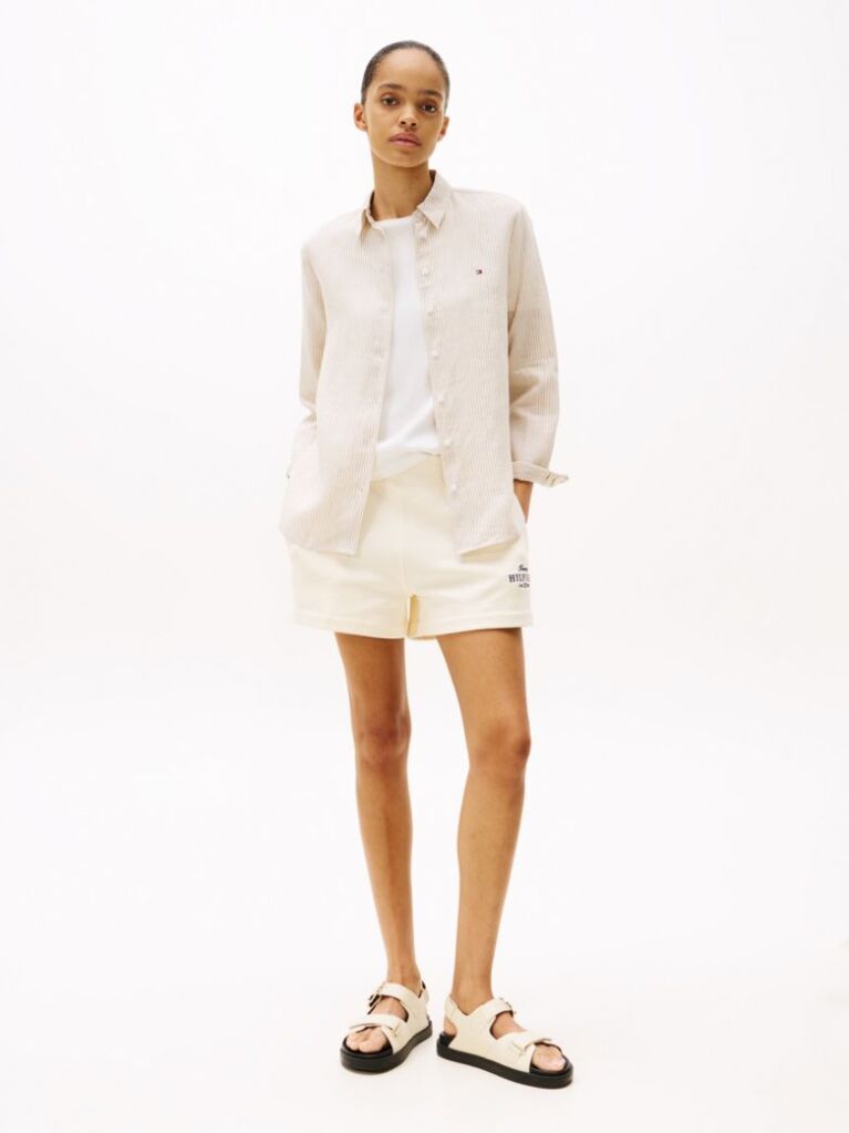 Multi Regular Fit Linen Shirt  Women