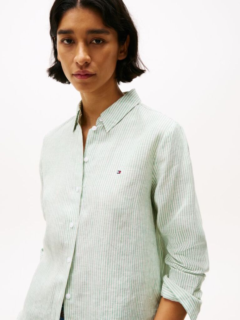 Multi Regular Fit Linen Shirt  Women