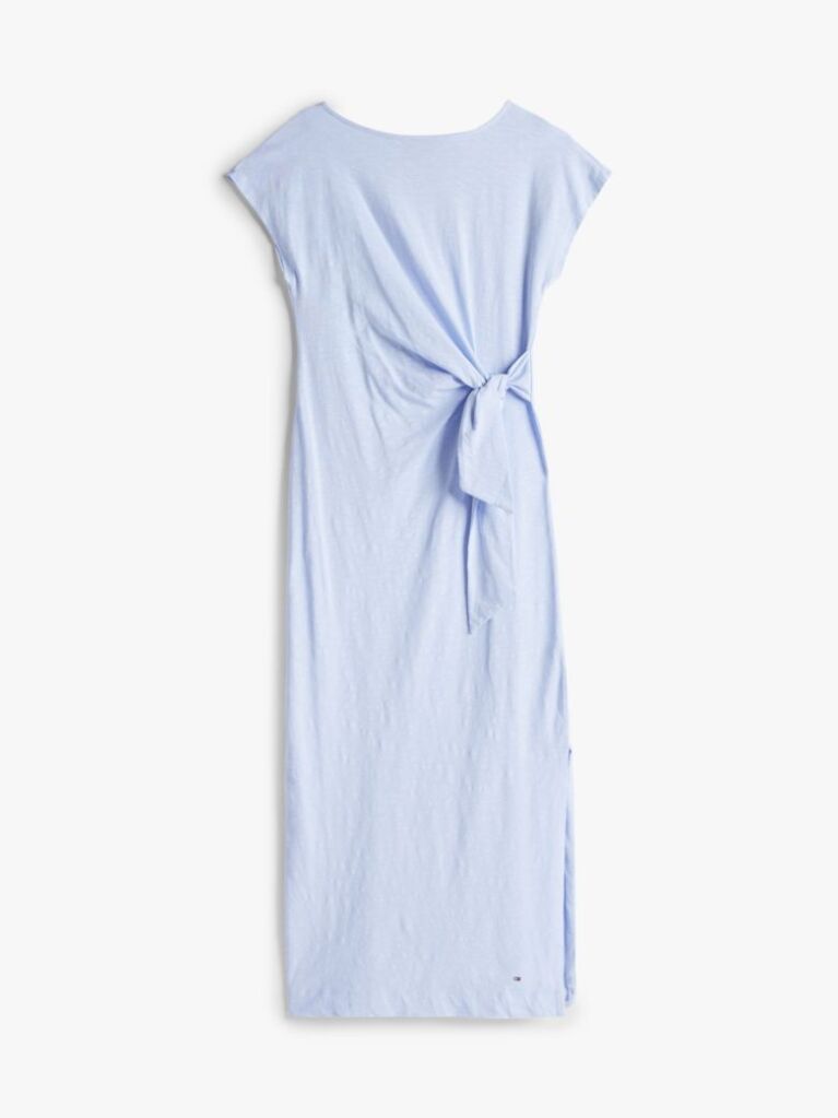 Blue Rochie Midi Mulata Cu Decolteu Barca  Femei