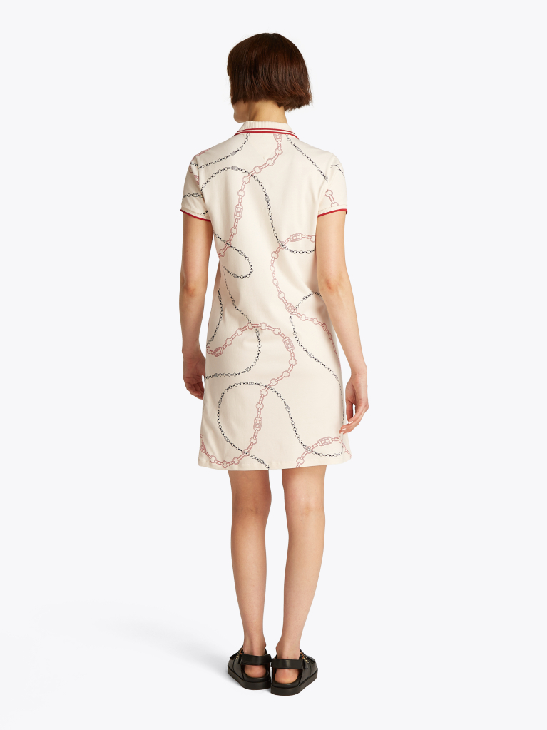 Multi Tipped Collar Mini Polo Dress  Women