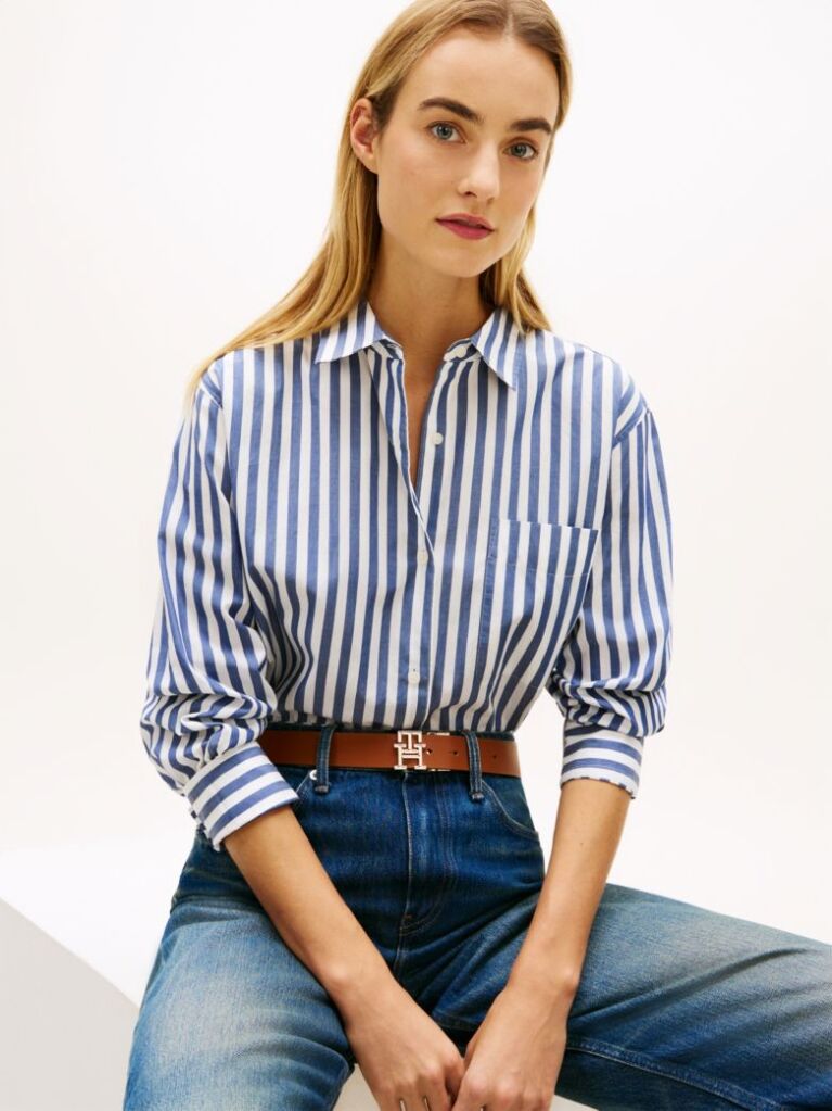 Multi Camasa Oversized Din Poplin  Femei