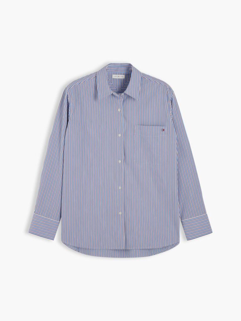 Multi Oversized Fit Poplin Shirt  Women