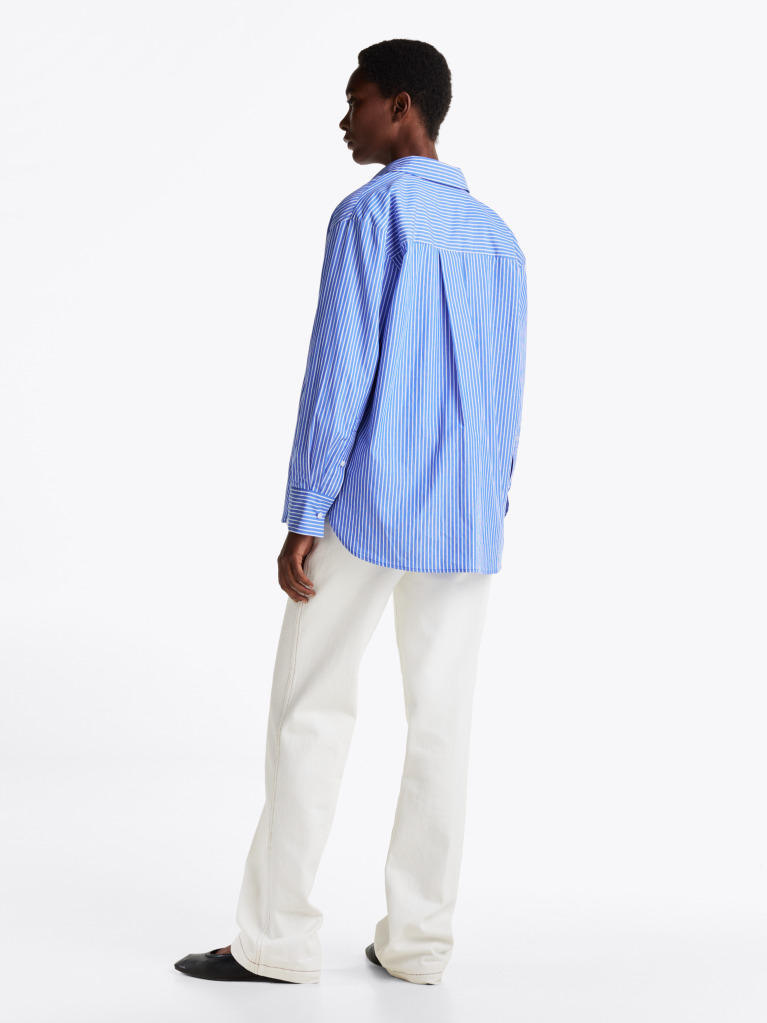 Multi Oversized Fit Poplin Shirt  Women