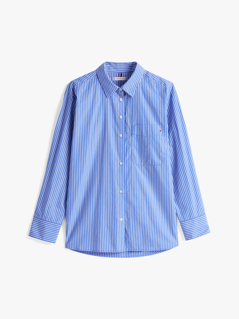 Multi Oversized Fit Poplin Shirt  Women