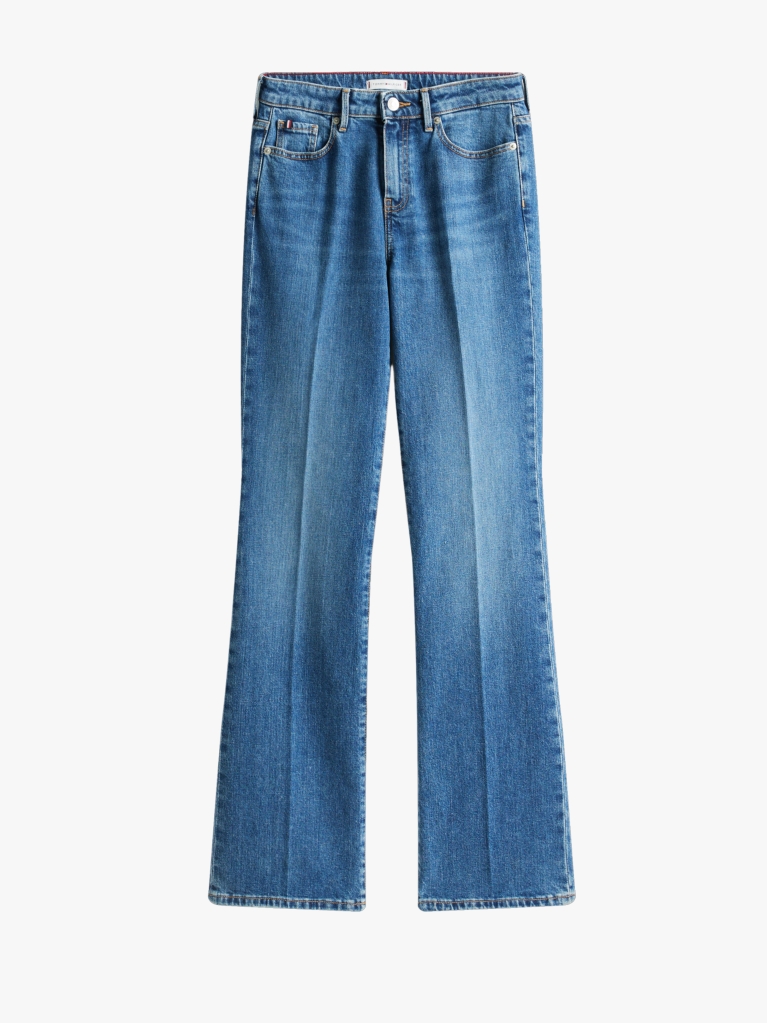 Blue Blugi Cu Talie Medie Si Croiala Bootcut  Femei