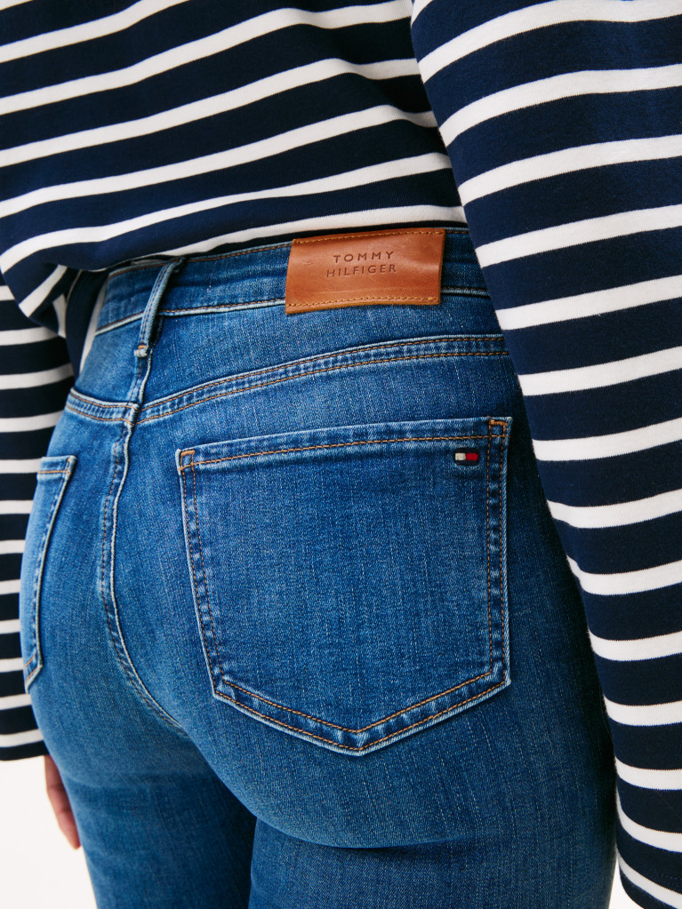 Blue High Rise Wide Leg Jeans  Women