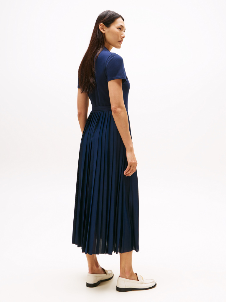 Blue 1985 Midi Wrap Polo Dress  Women