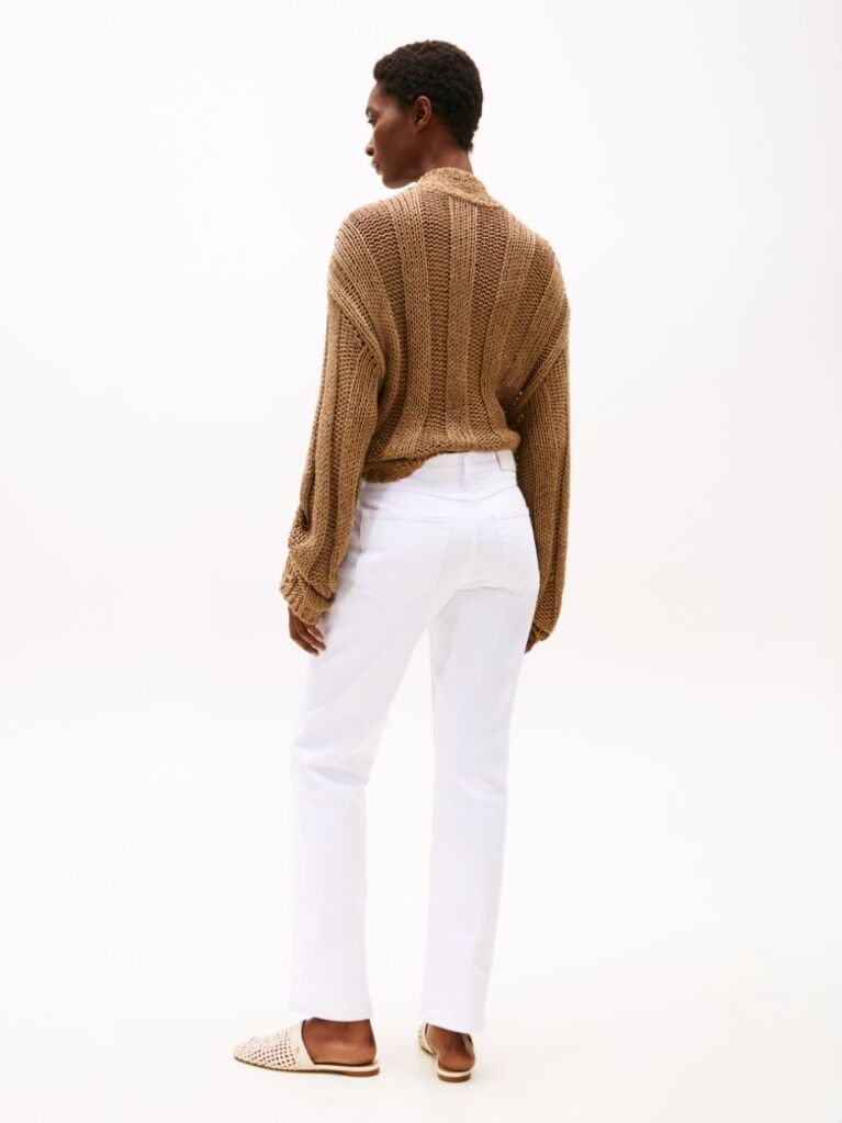 White White Mid Rise Straight Leg Jeans  Women