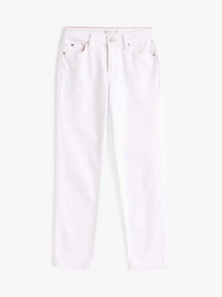 White White Mid Rise Straight Leg Jeans  Women