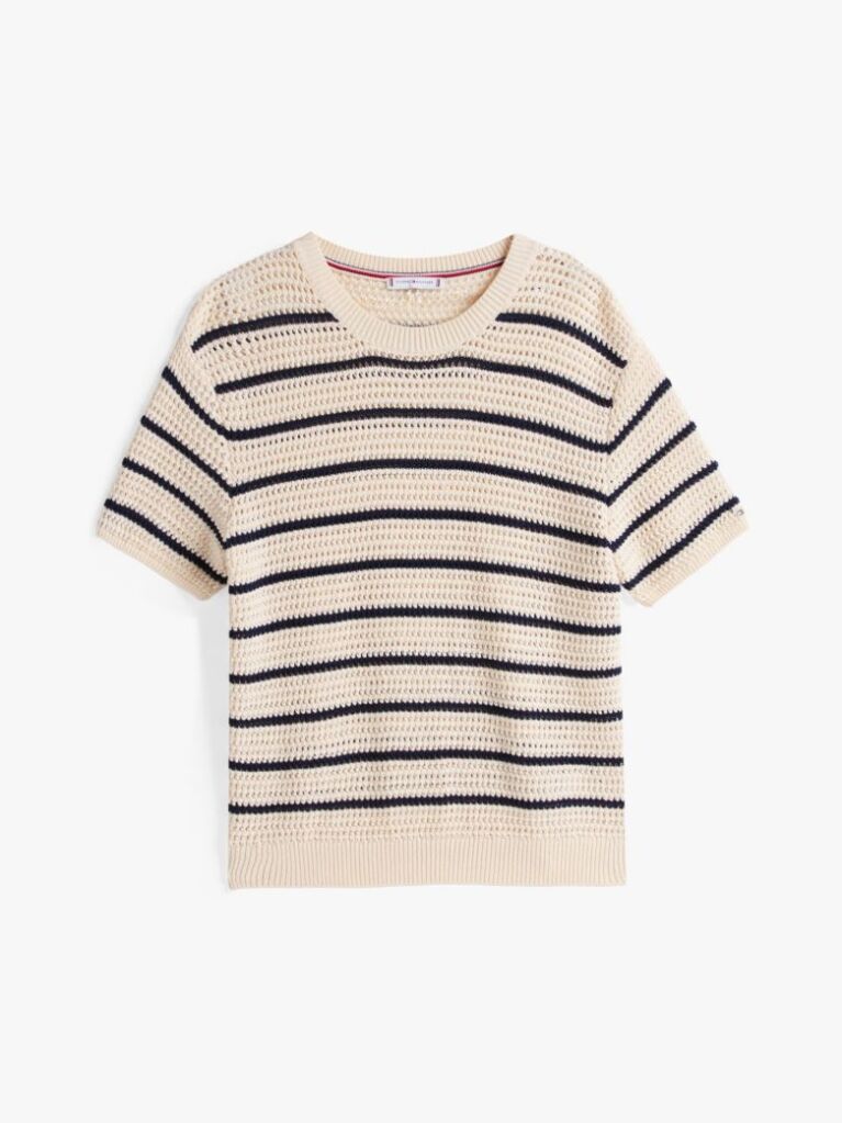 Multi Pointelle Crochet Jumper  Women