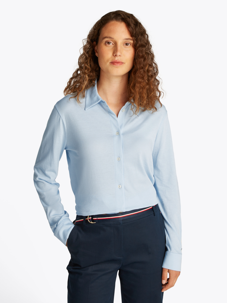 Blue Camasa Casual  Femei