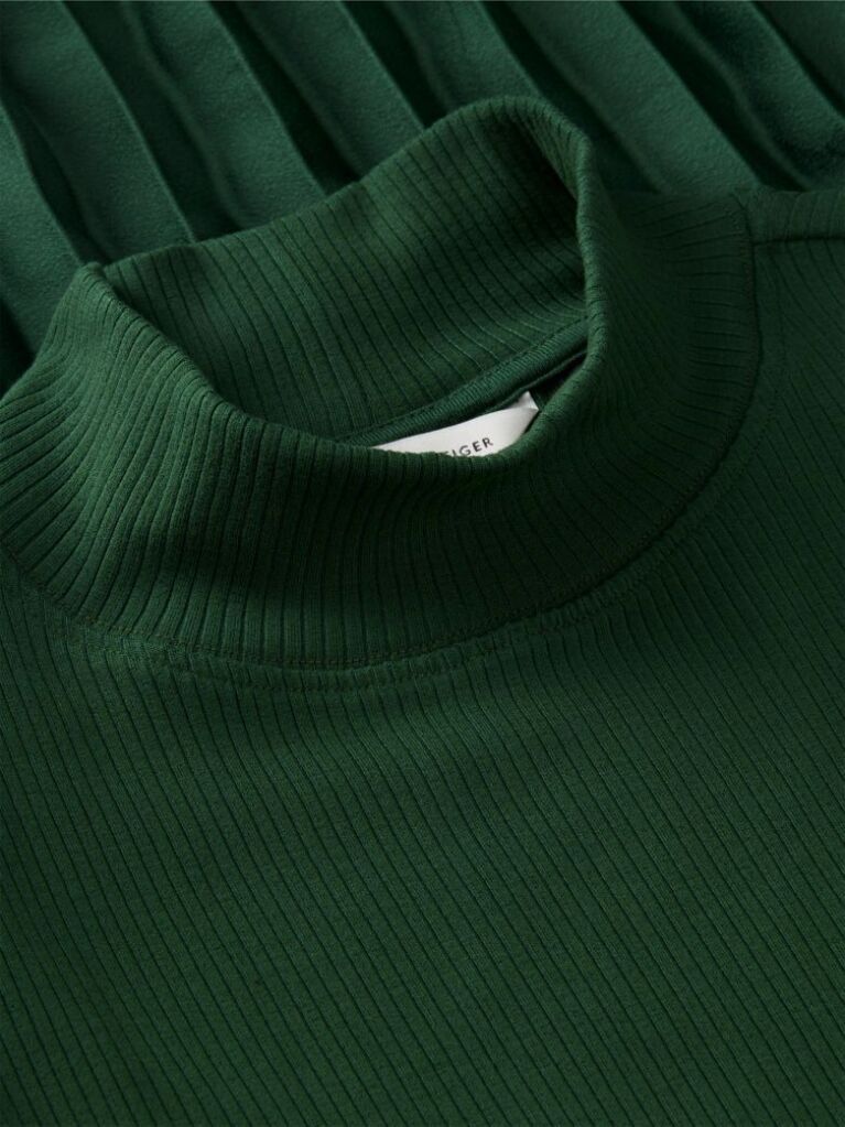 Verde Rochie Midi Plisata Cu Croiala Fit And Flare  Femei