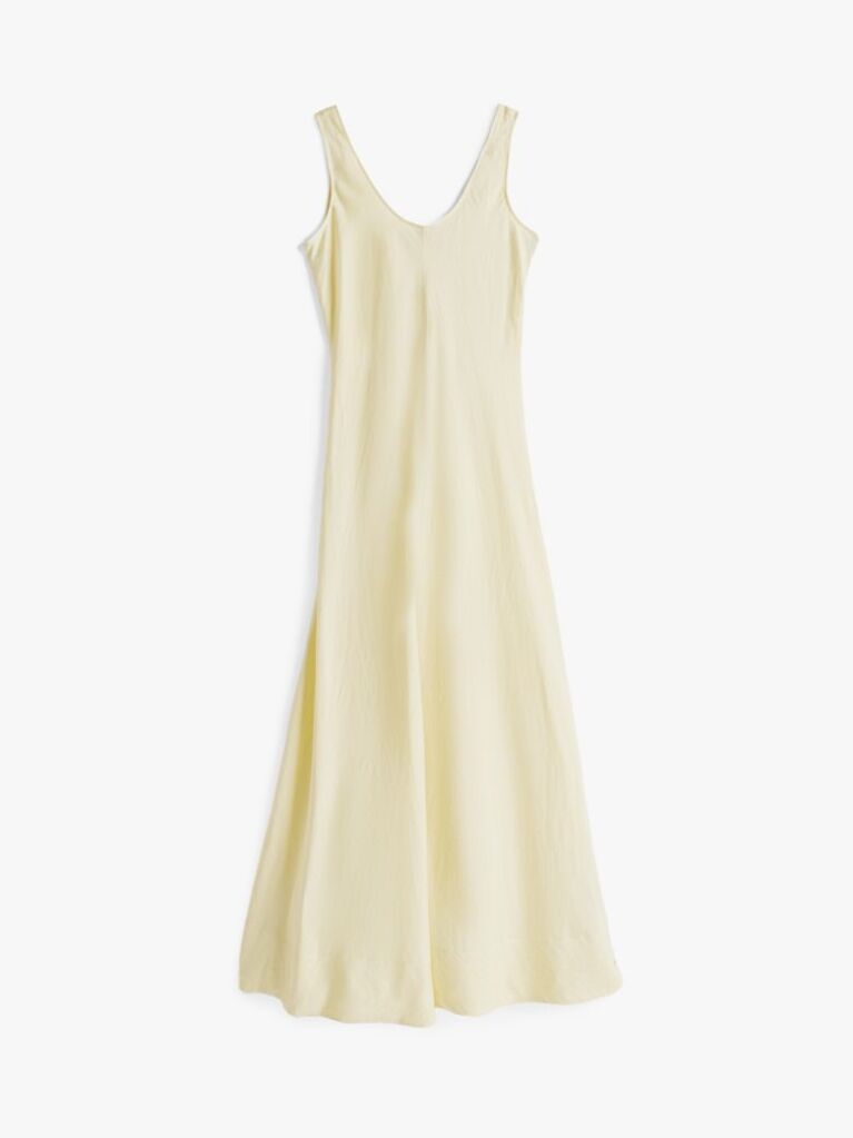 Yellow Linen Blend Maxi Dress  Women