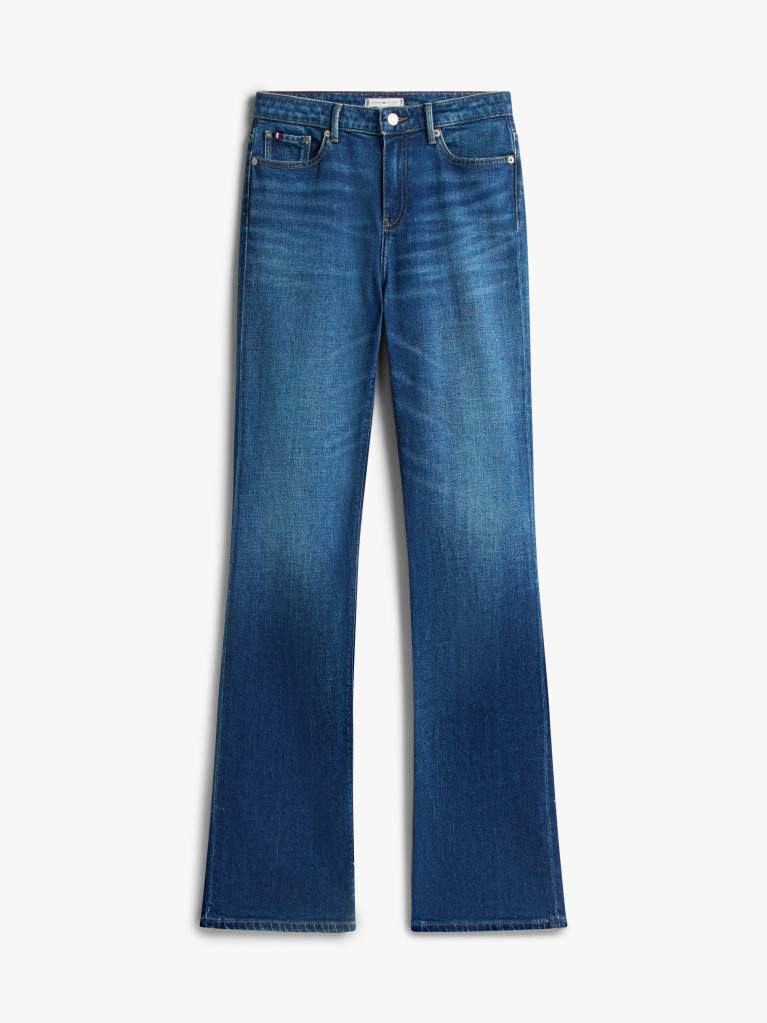 Blue 70s Blugi Cu Talie Inalta Wide Leg  Femei