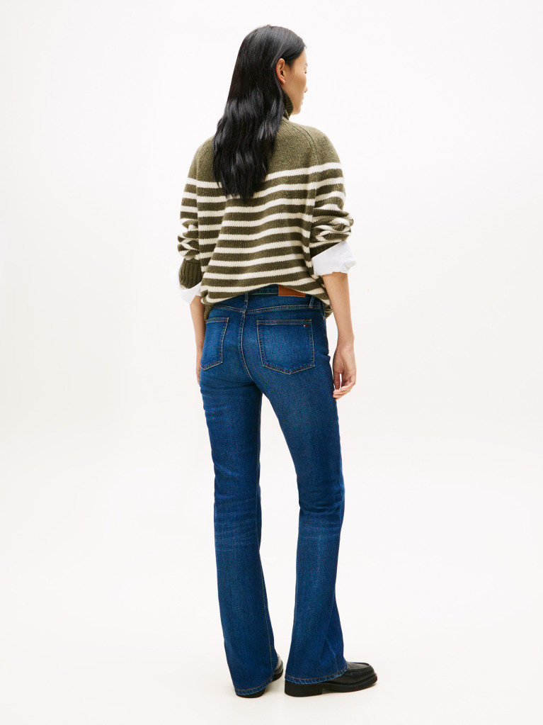 Blue 70s Blugi Cu Talie Inalta Wide Leg  Femei